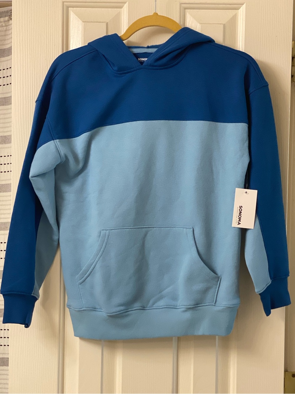 Sonoma Goods For Life Two-Tone The Super Soft Hooded Pullover Sweatshirt Size M